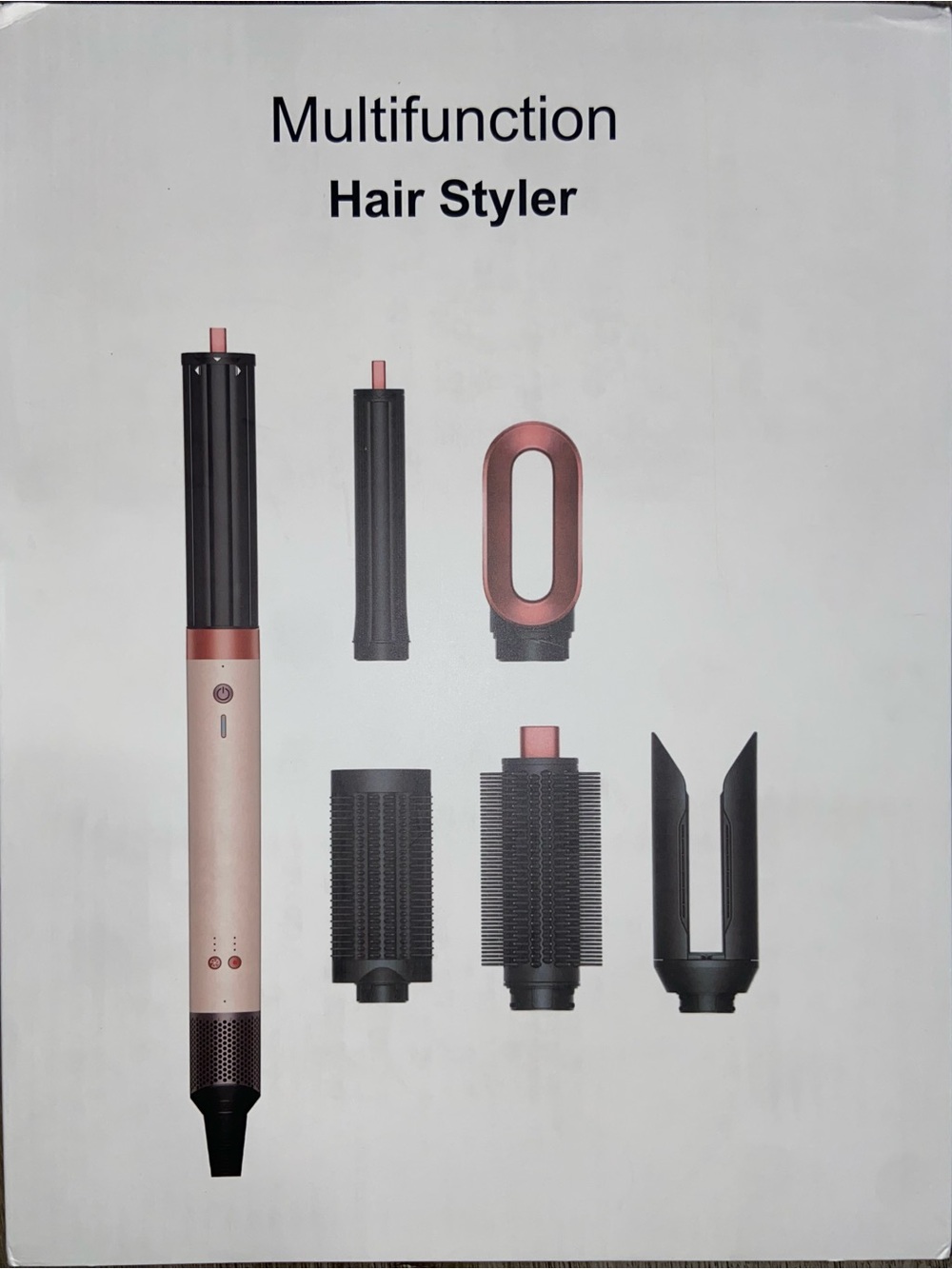 Multifunction women’s Hair Styler - Rose Gold/Black
